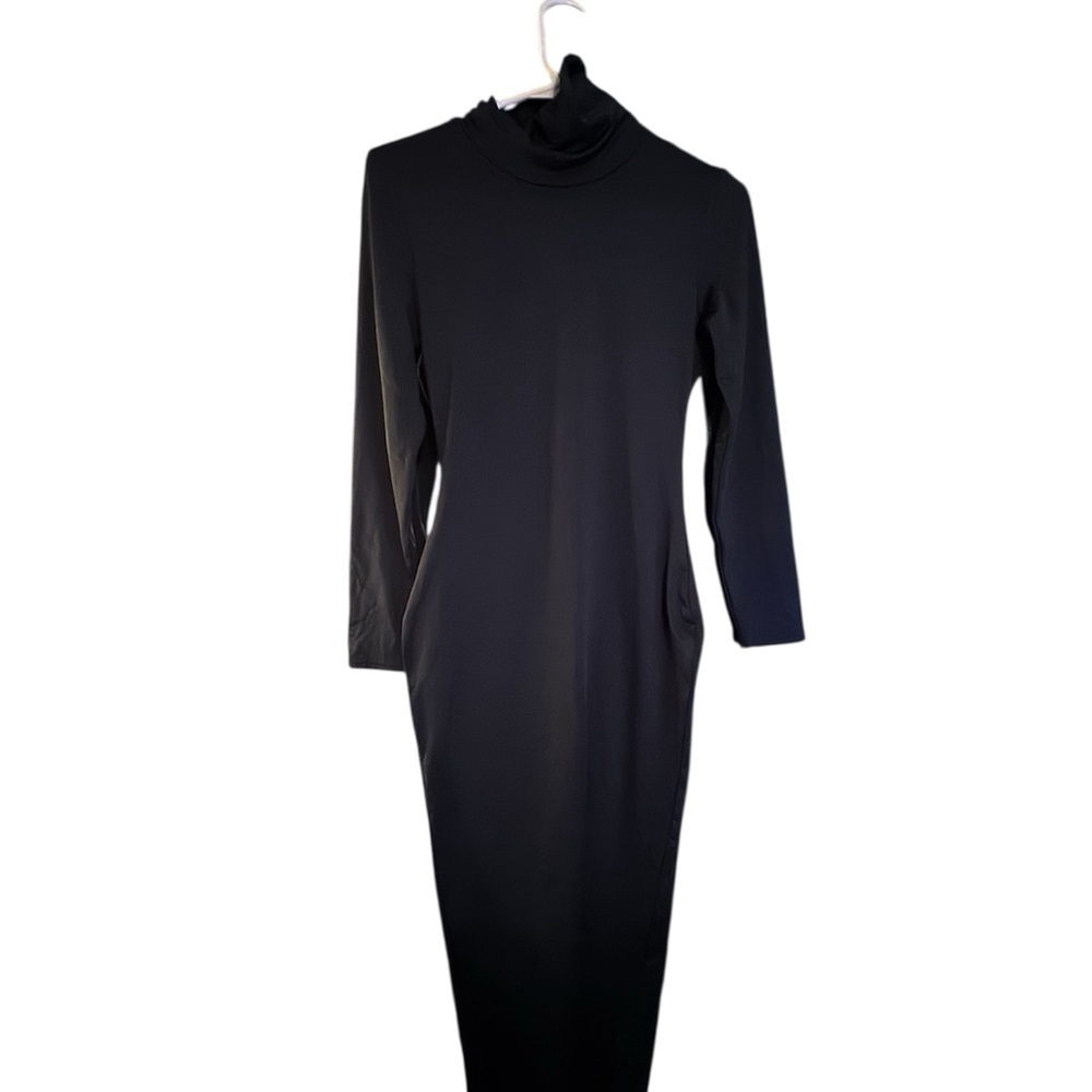 Elegant Green bodycon Long Sleeve Dress - Picture 2 of 4